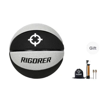 RIGORER PU Basketball Black Gray Size 7 Training Unisex