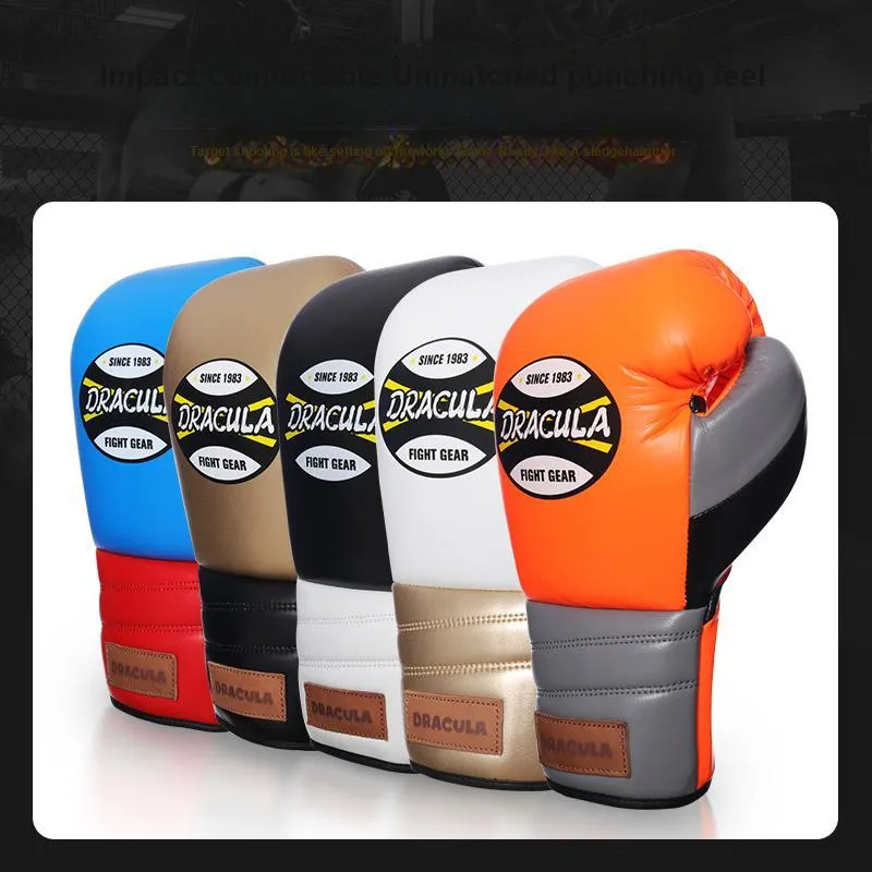 MUAYTHAI DRACULA Boxing Glove Adults Saddle Puff+Latex Mixed Liner Sanda Fighting Training Competition-8