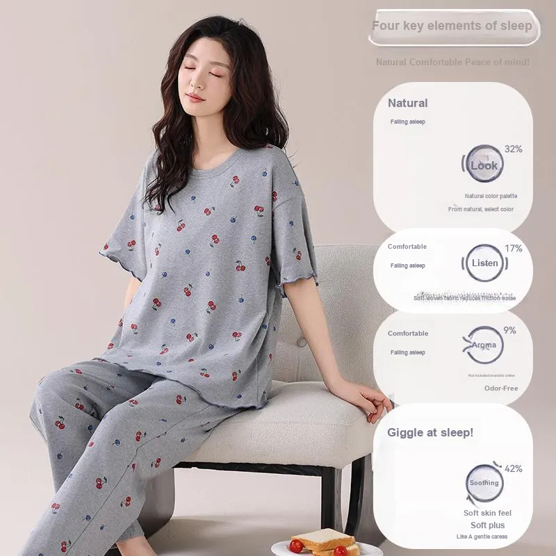 MIIOW Cool One Summer Series Pajama Set Women's Gray-1