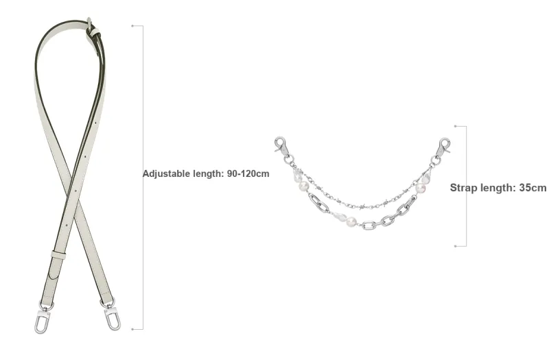 Lan Bao Fan Metal, Alloy Women's Bag With Pearl Decorative Chain Women's Silver-34