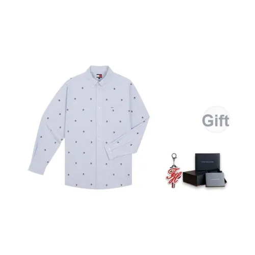 Tommy Hilfiger Рубашка Женская Синие и Белые Полоски