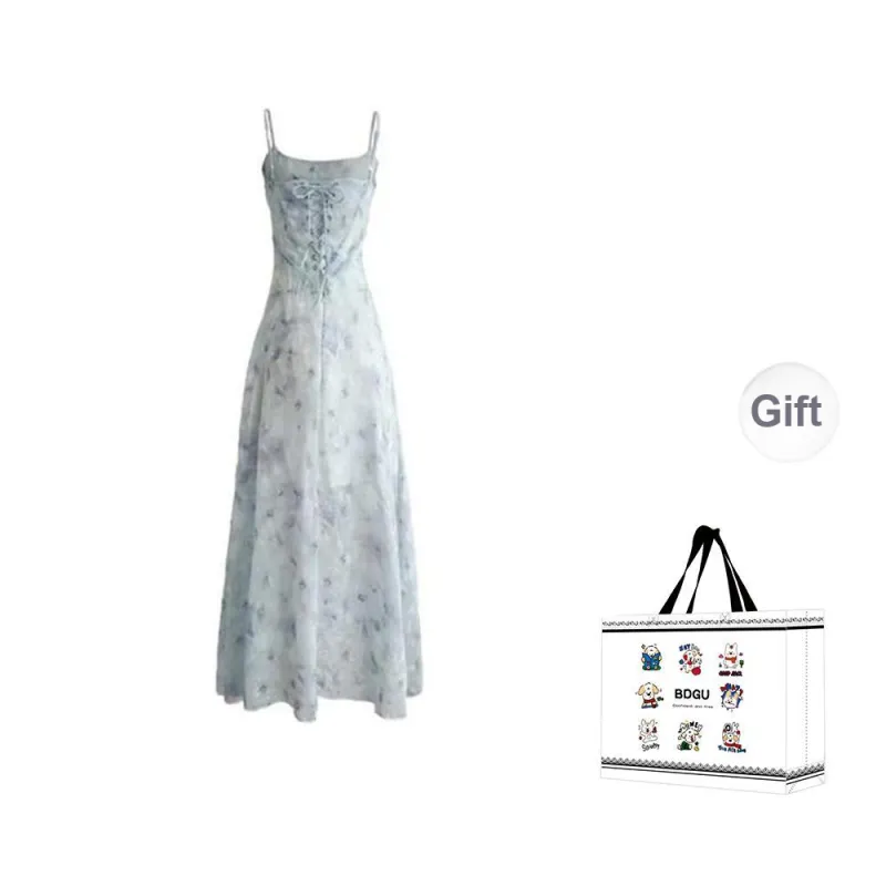 BDGU Slip Dress Women's Sky Blue-1