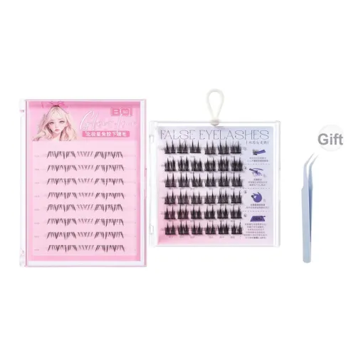 BQI Полярис Lower LASH+Двойной Tower Tip Пшеница Клей Бесплатно Искусственные ресницы+Сегментированные