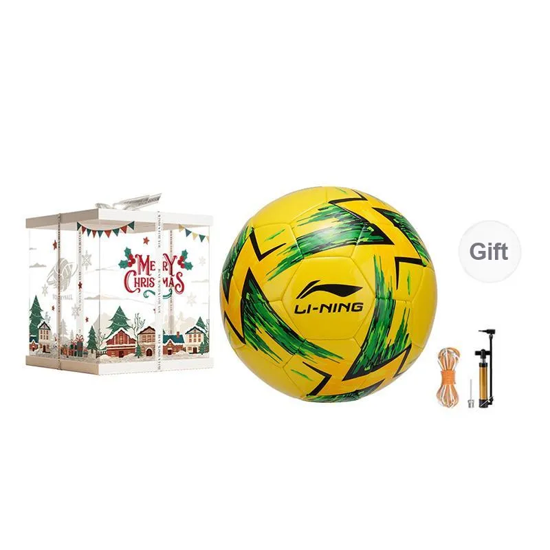 LiNing Size 4 5 Size Soccer Machine Stitched Soccer Ball Unisex Yellow-7
