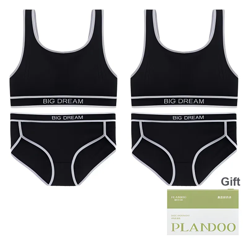 PLANDOO Underwear Set Women's Shopping Bag 2 Pack-8