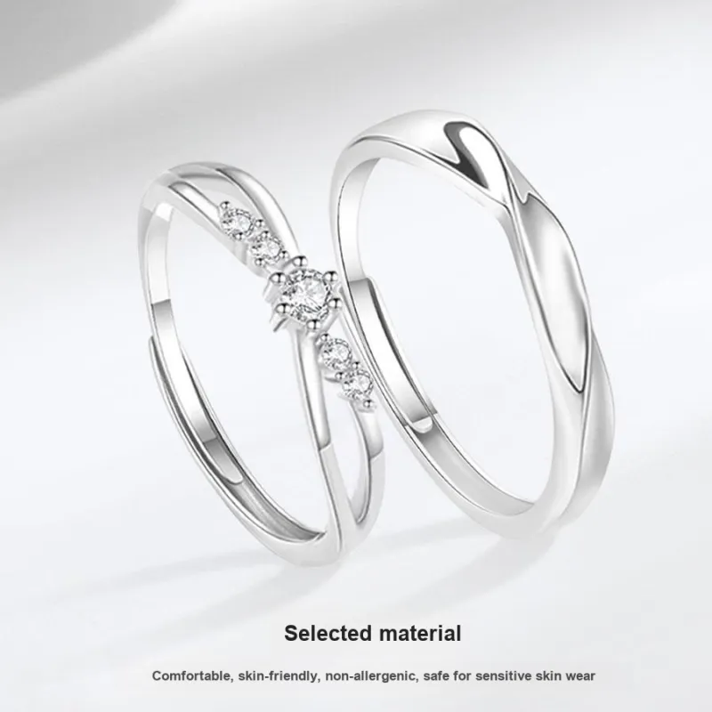Master Kim Sterling Silver Rings Unisex Gift For Girlfriend's Anniversary-5